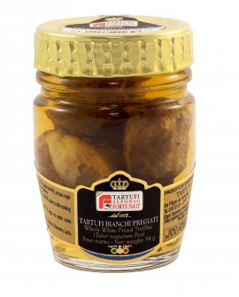 Tartufo Bianco Pregiato Intero (Extra) 25 g, in vasetto di vetro - Tartufi Alfonso Fortunati