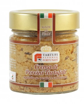 Crema di porcini tartufati 200 g, in vasetto di vetro - Tartufi Alfonso Fortunati