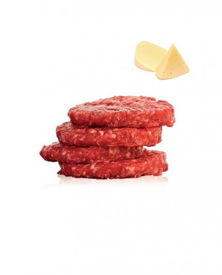 Hambuger 100g di Chianina IGP al Formaggio - 1 Kg - Carni Pregiate Certificate - Tenuta Luchetti