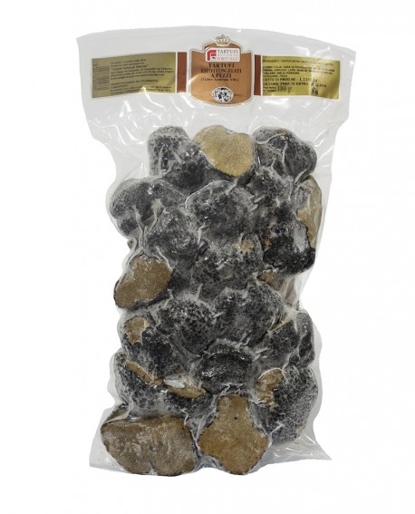 Tartufo estivo in pezzi - Congelato - 1 Kg - Etichetta marrone dimensione grande - Tartufi Alfonso Fortunati