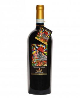 Magnum 1,5 litri Montefalco Rosso D'Autore - L'INCANTO - Bottiglia bordolese tronco conica - Cantina Cutini