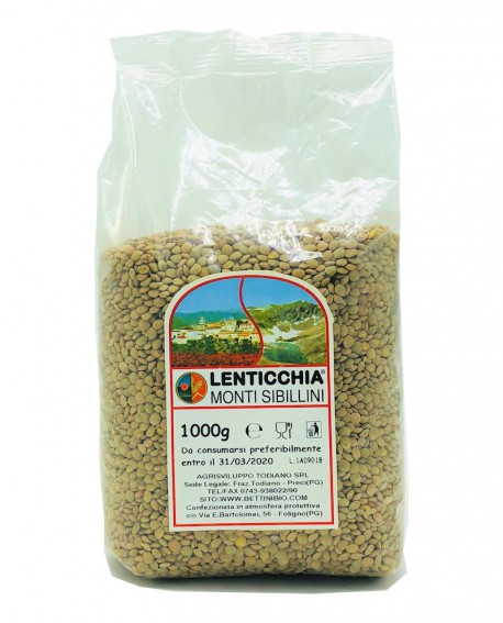 Lenticchia Monti Sibillini Bio gr 1000, Bettini Bio – Agrisviluppo Todiano