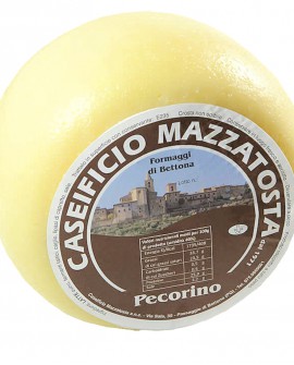 Pecorino di Bettona - ovino 3,4-3,6 Kg - stagionatura 40 giorni - Caseificio Mazzatosta