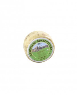 Formaggio Misto al pistacchio - ovino-vaccino 320-360g - stagionatura 20 giorni - Caseificio Mazzatosta