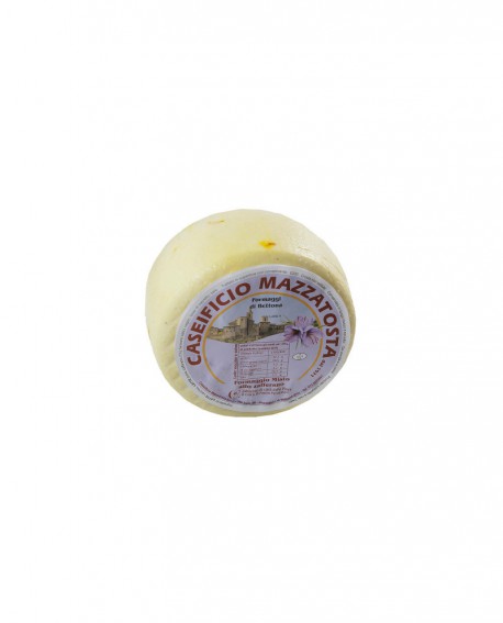 Formaggio Misto allo zafferano - ovino-vaccino 320-360g - stagionatura 20 giorni - Caseificio Mazzatosta