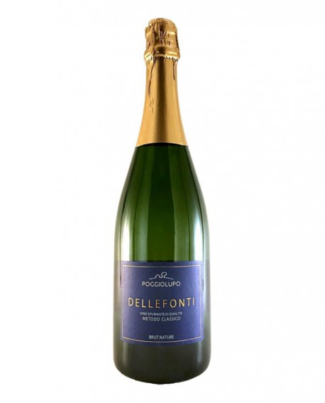 DELLEFONTI Spumante Metodo Classico Brut Nature - bollicine 0,75 lt - Cantina PoggioLupo