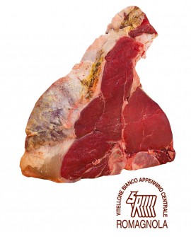 Fiorentina di Romagnola IGP porzionata sottovuoto - 1 Kg - frollatura 7gg - Macelleria Carni IGP Certificate