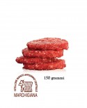 Hamburger di Marchigiana IGP 150g, in vaschetta ATM, cartone da n.32 pezzi - 4,8 Kg - Macelleria Carni IGP Certificate