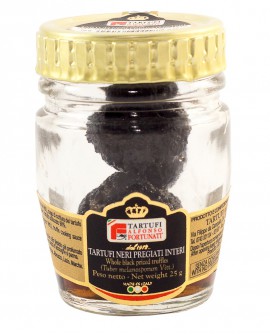 Tartufo Nero Pregiato Intero (Extra) 25 g, in vasetto di vetro - Tartufi Alfonso Fortunati