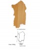 Tagliere in legno a forma di regione Sardegna - dimensione 46 x 25.5 - Elga Design