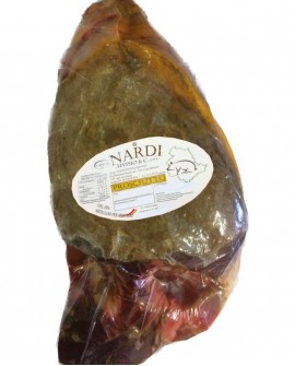 Prosciutto disossato ADDOBBO, 8Kg sottovuoto artigianale-allevato in Italia-stag. 20 mesi Alta Norcineria-Prosciuttificio Nardi